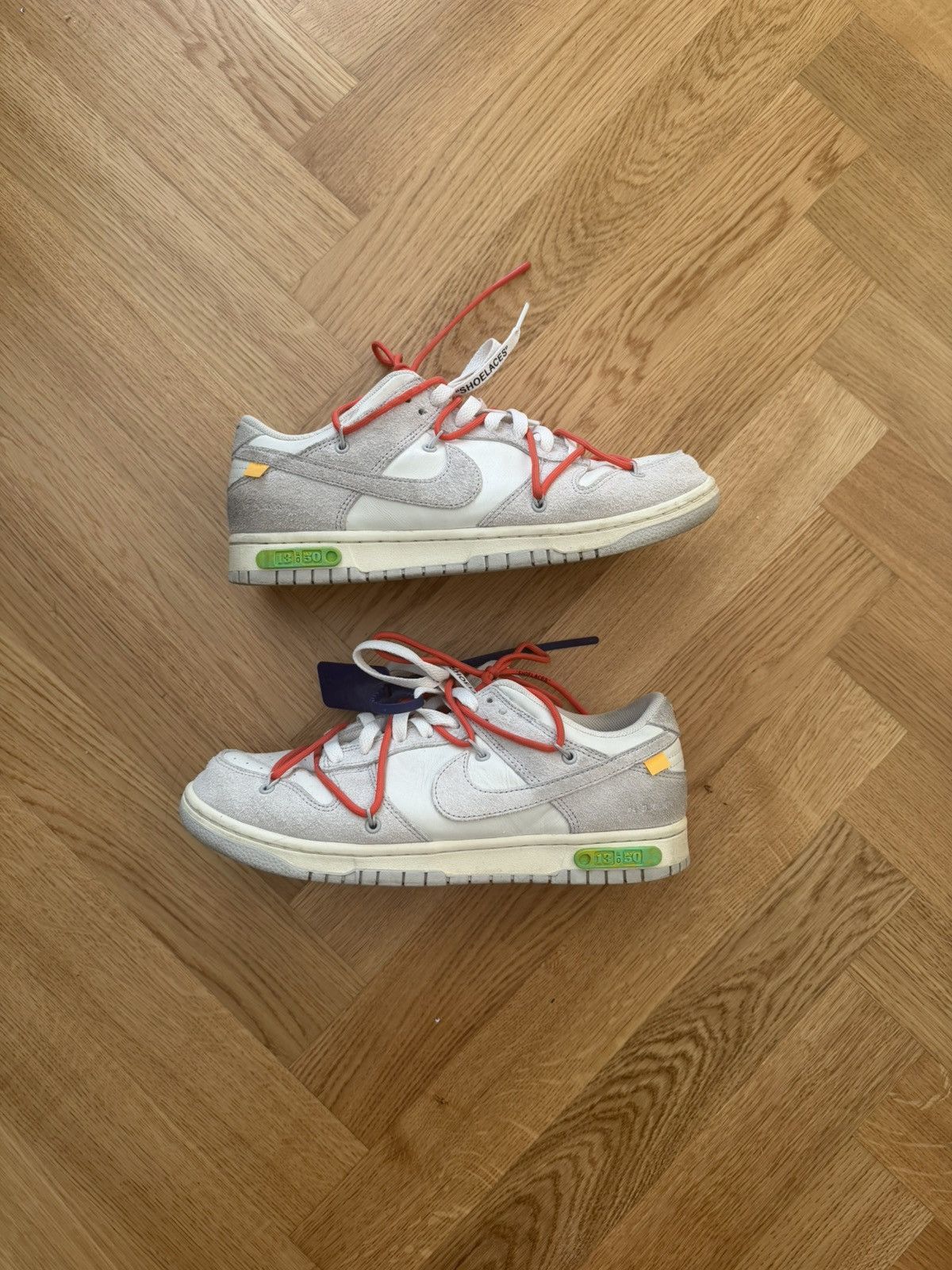 Nike × Off-White Nike x Off-White Dunk Low “Lot 13“ Size US 9.5 / EU 42-43 - 1 Thumbnail