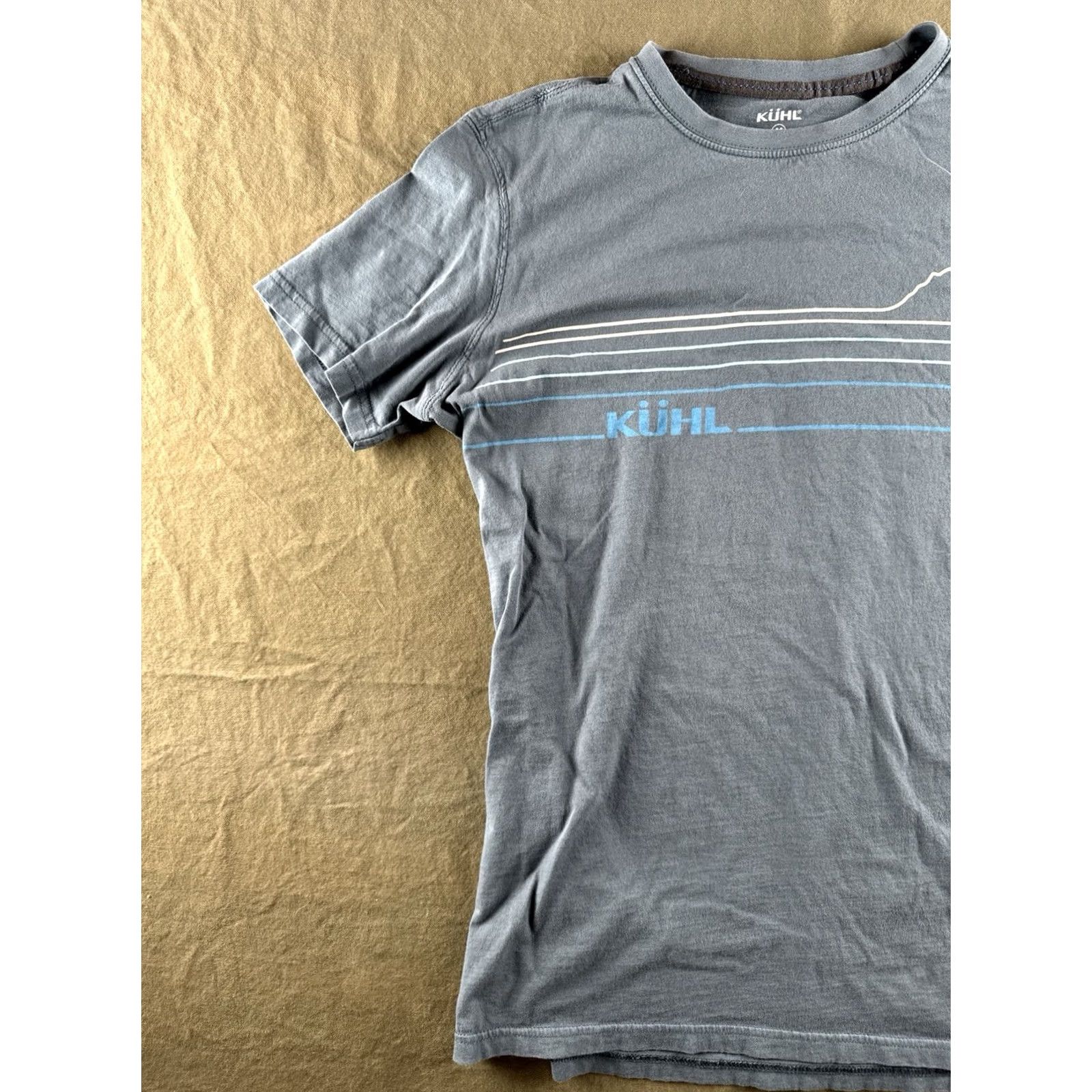 Logo 7 Kühl T Shirt Mens L Gray Organic Cotton Outdoor Hiking Logo Tee Size US L / EU 52-54 / 3 - 2 Thumbnail