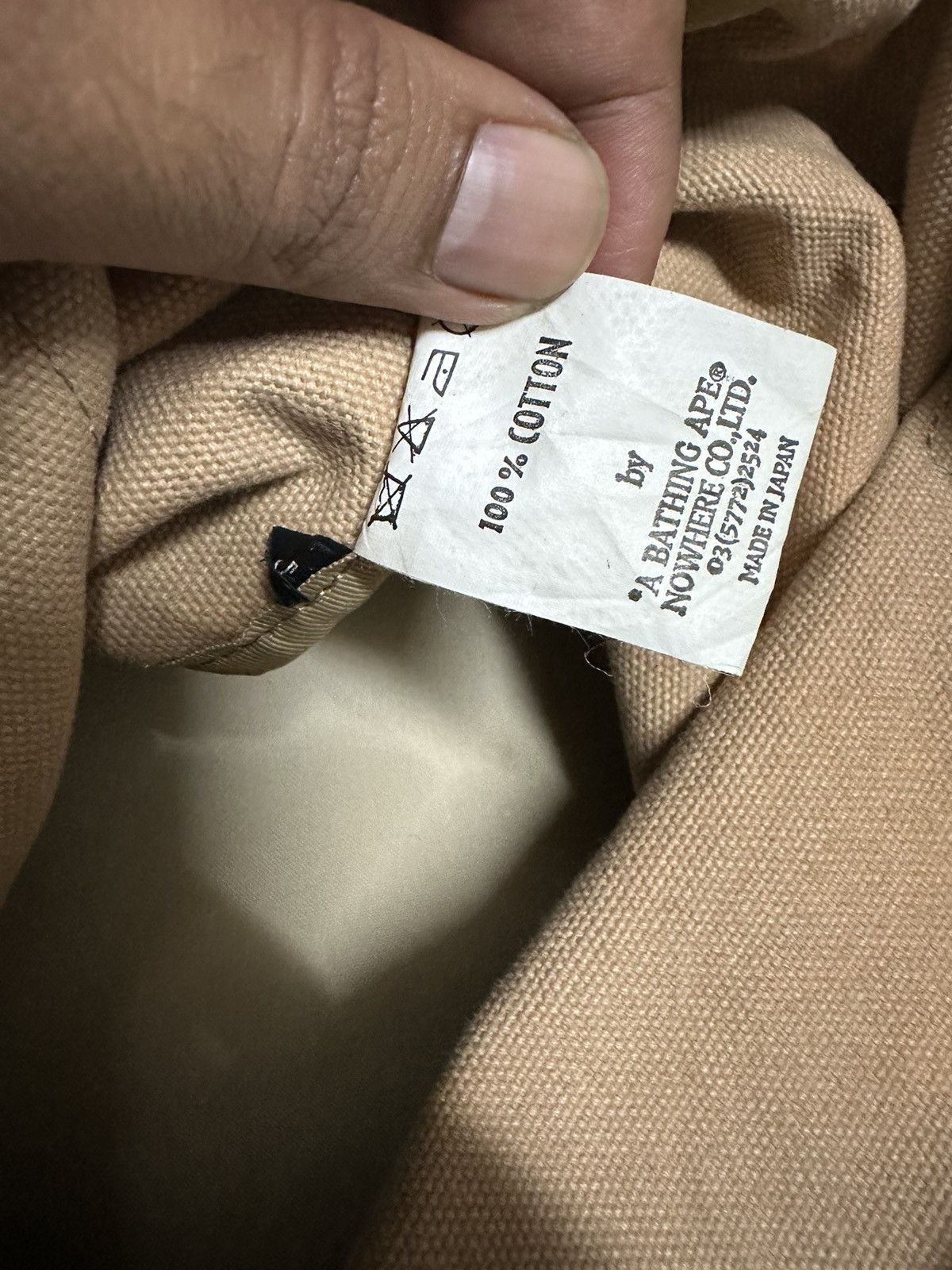 Bape A bathing ape canvas tote bag Size ONE SIZE - 5 Thumbnail