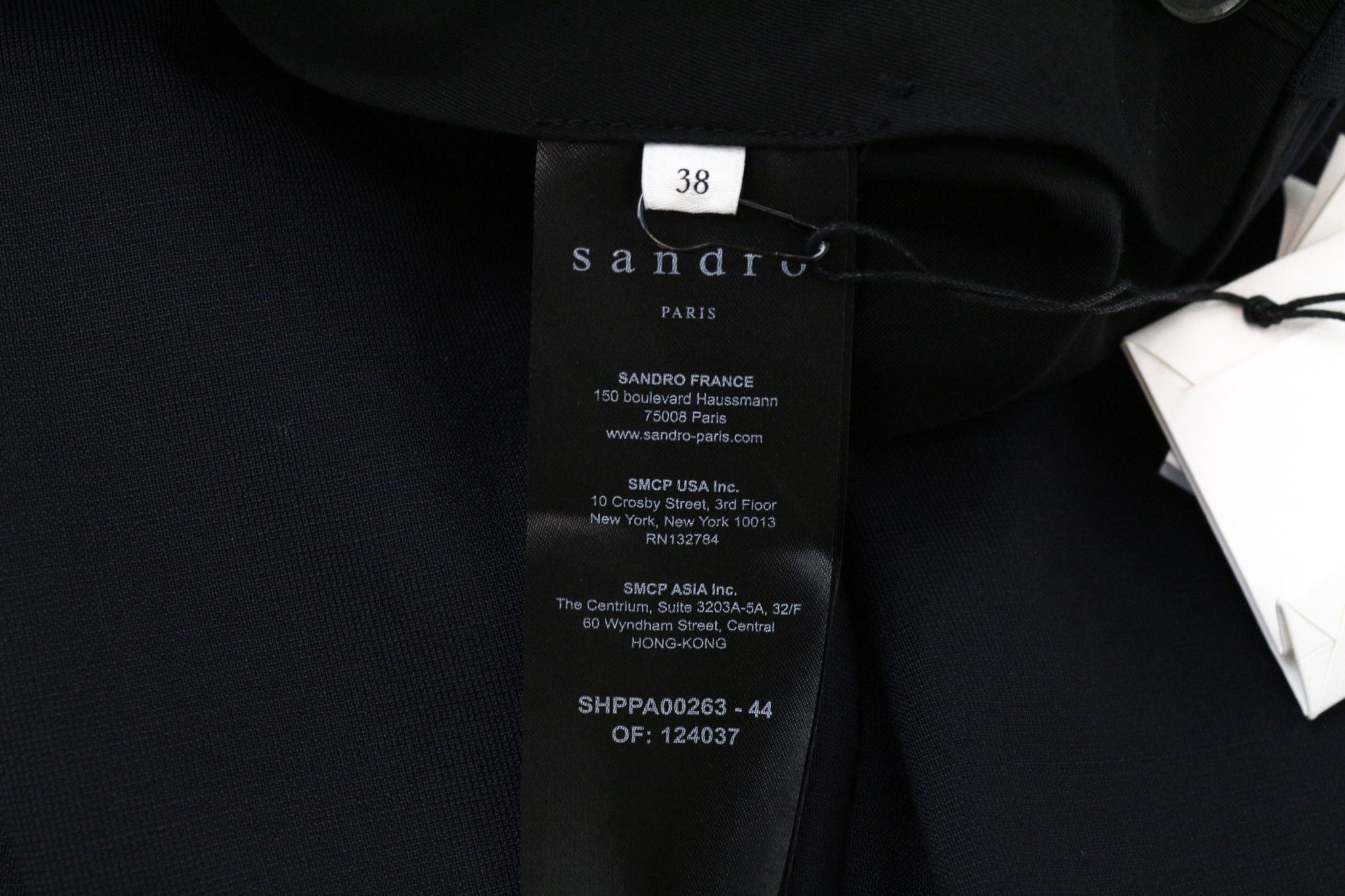 Sandro EU38 Navy Blue Stretch Wool Blend Trousers 74204 Size US 30 / EU 46 - 6 Thumbnail