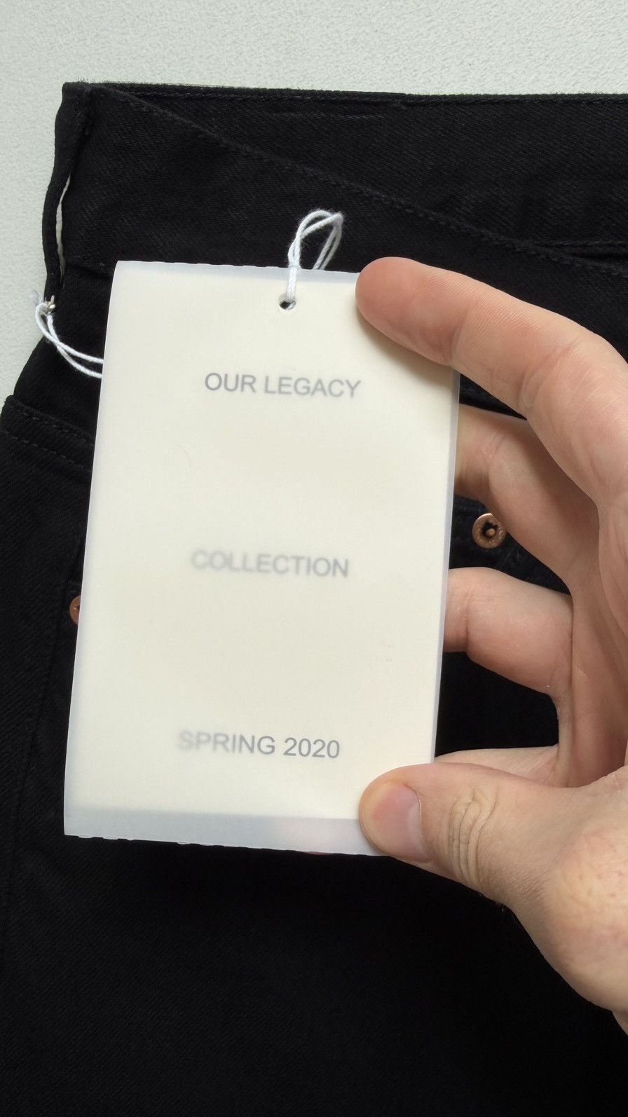 Our Legacy Washed Black Denim ‘Second Cut’ Jeans Size US 34 / EU 50 - 4 Thumbnail
