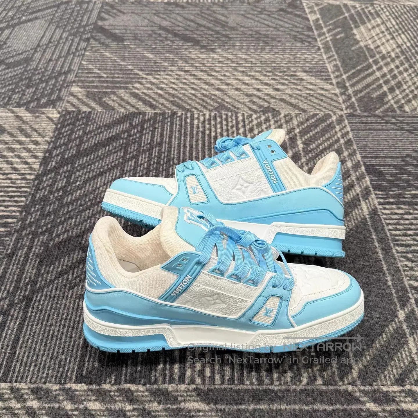 Louis Vuitton Blue Low-Top Sneakers Size 8.5. Size US 8.5 / EU 41-42 - 5 Thumbnail