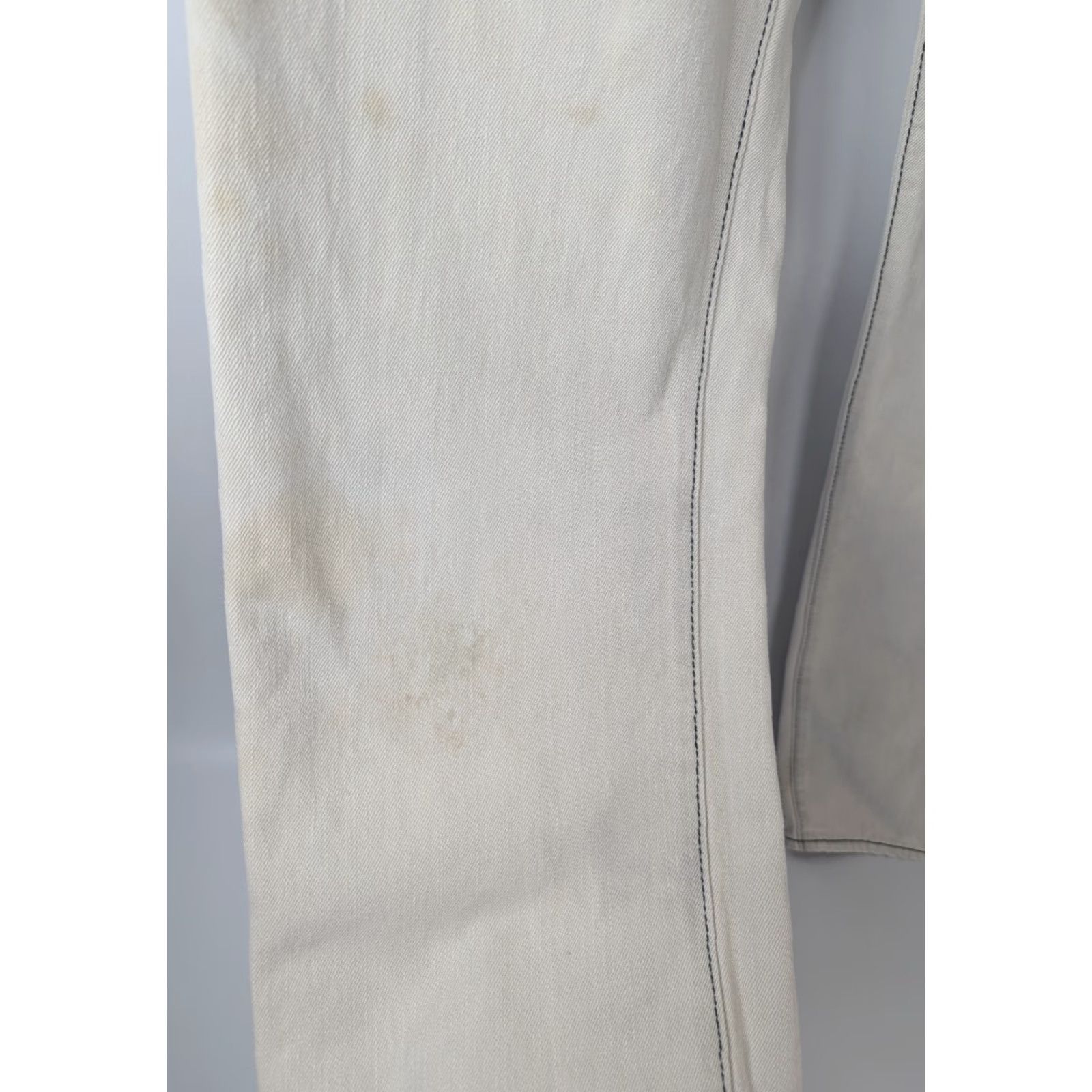 Hurley Hurley Jeans Men 32 Slim Denim Cotton Khaki Beige 5-Pocket Stain Logo Vintage No 90s Skater Grunge Size US 32 / EU 48 - 5 Thumbnail