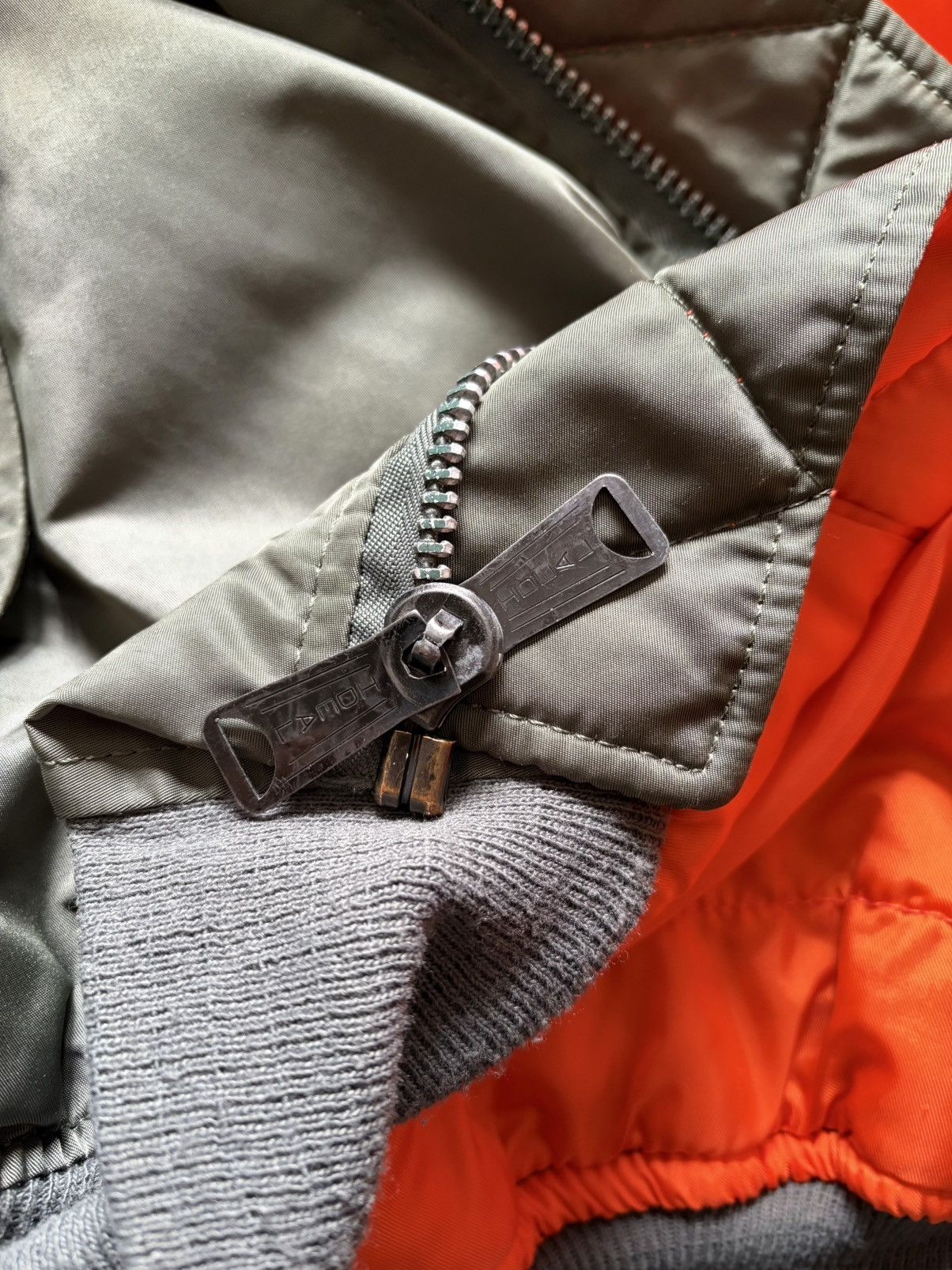 Alpha Industries Vintage ‘80s Alpha Industries MA-1 *IDEAL Zipper Size US L / EU 52-54 / 3 - 9 Thumbnail