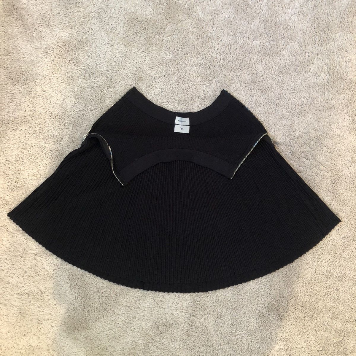 Maison MIHARA YASUHIRO Mihara Yasuhiro Double Zipper Pleated Skirt Size 28" / US 6 / IT 42 - 2 Thumbnail