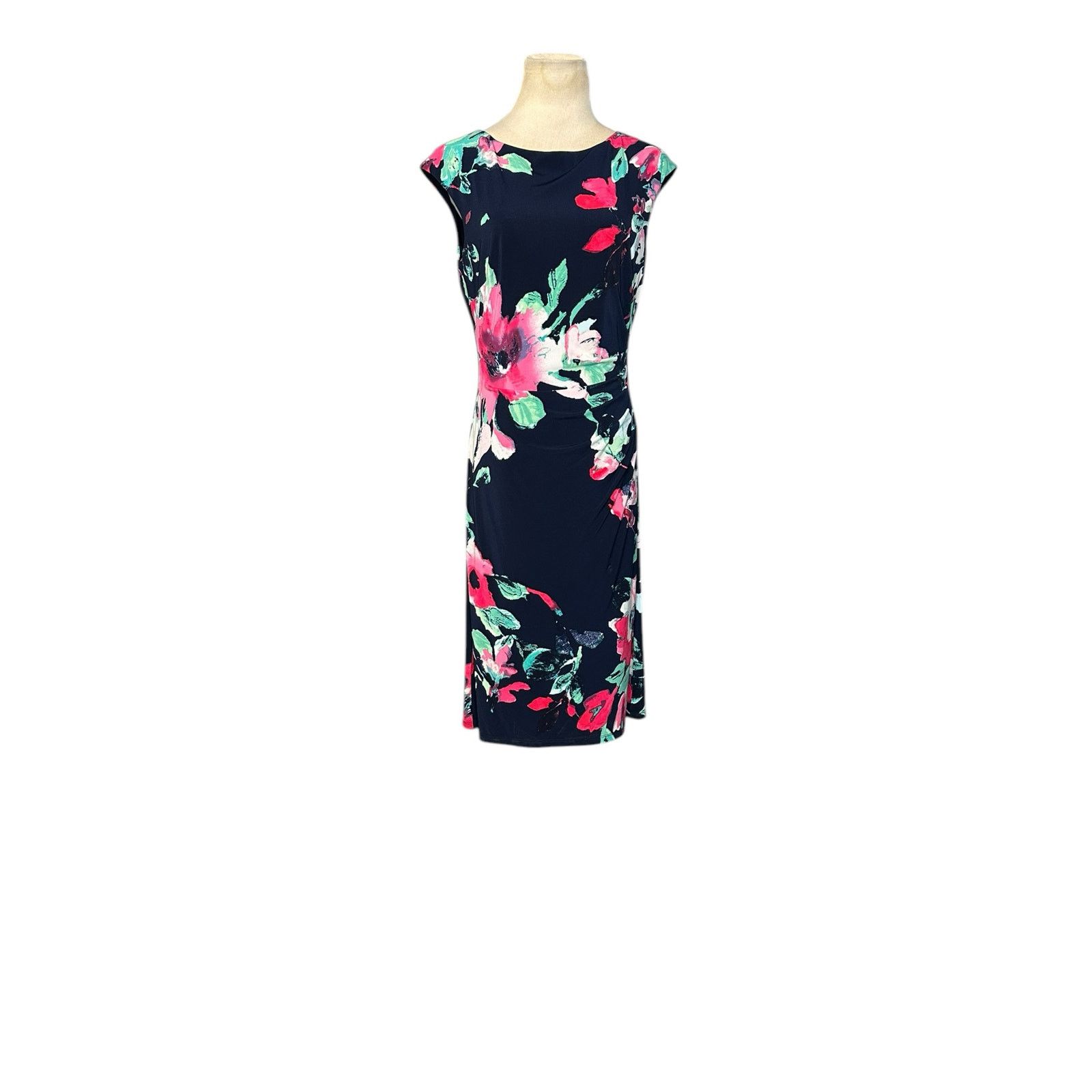 Ralph Lauren Ralph Lauren blue floral cap sleeves sheath dress size 6 Size M / US 6-8 / IT 42-44 - 16 Thumbnail