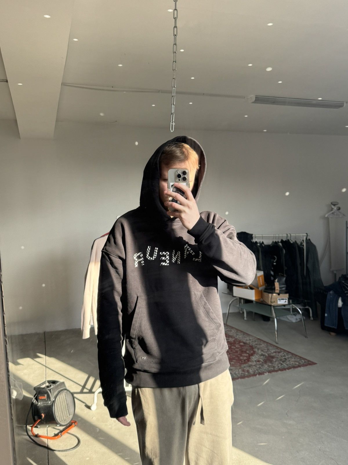 Other Designer Flanuer Homme Black Hoodie Size XL Size US L / EU 52-54 / 3 - 11 Thumbnail