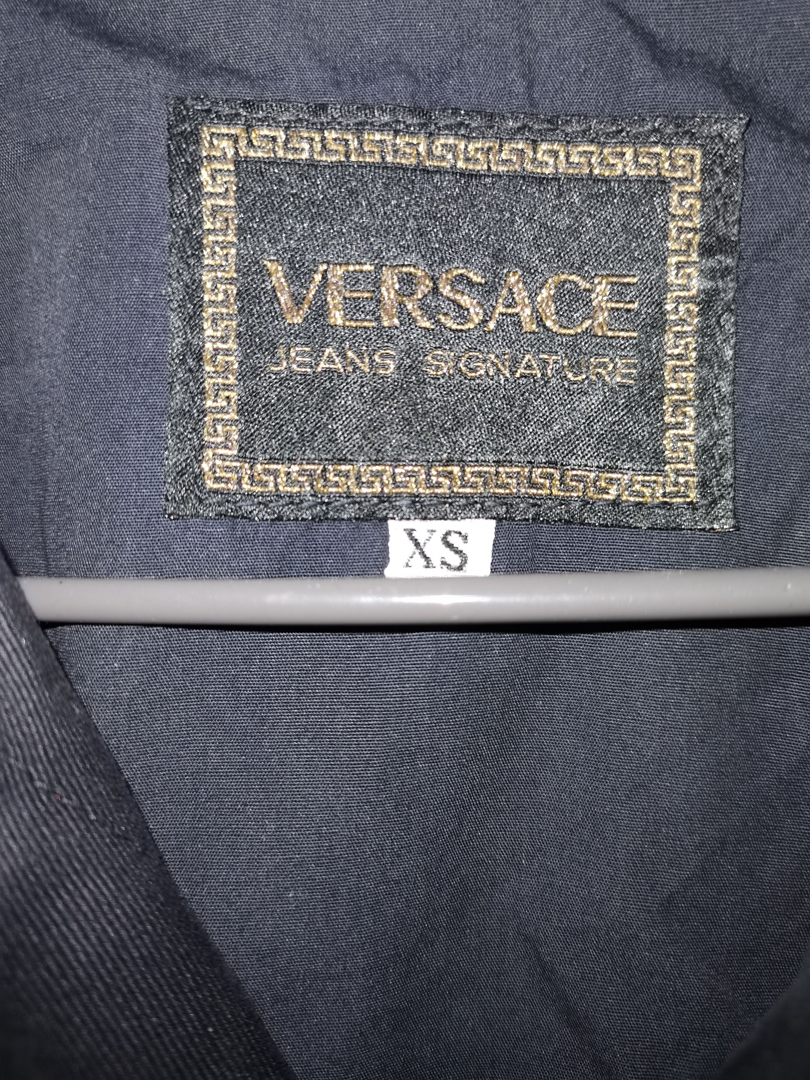 Versace × Versace Jeans Couture × Vintage Versace rainbow contrast stitching denim jacket y2k vintage Size US XS / EU 42 / 0 - 12 Thumbnail