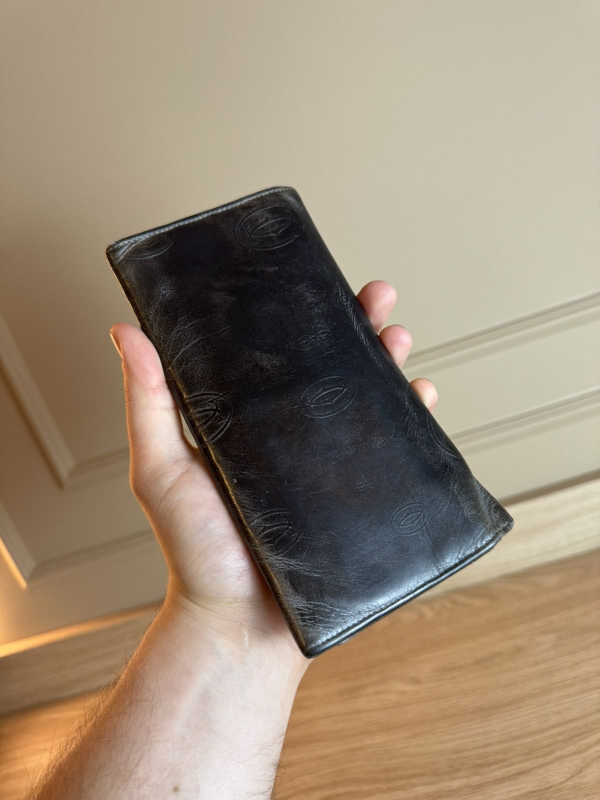 Cartier Cartier long wallet cabochon leather black Size ONE SIZE - 2 Thumbnail