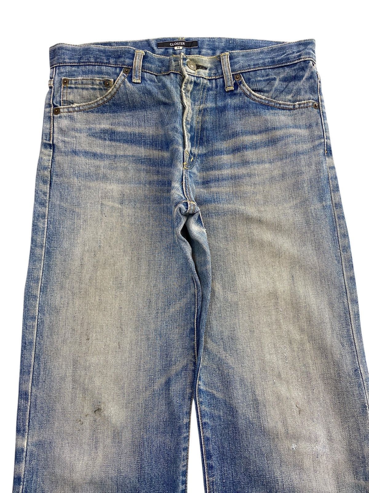 Japanese Brand Japanese Brand Whiskers Faded Wash Style Loose Jeans Size US 31 - 2 Thumbnail