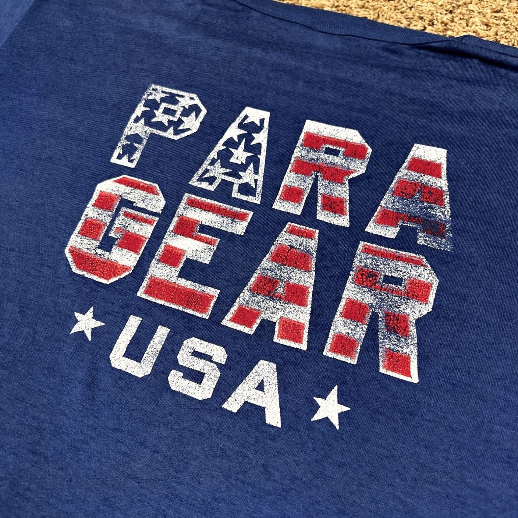 Russell Athletic VINTAGE Russell Athletic Para Gear Skydiving Graphic T-Shirt L Men Blue 90s Grunge USA Size US L / EU 52-54 / 3 - 5 Thumbnail
