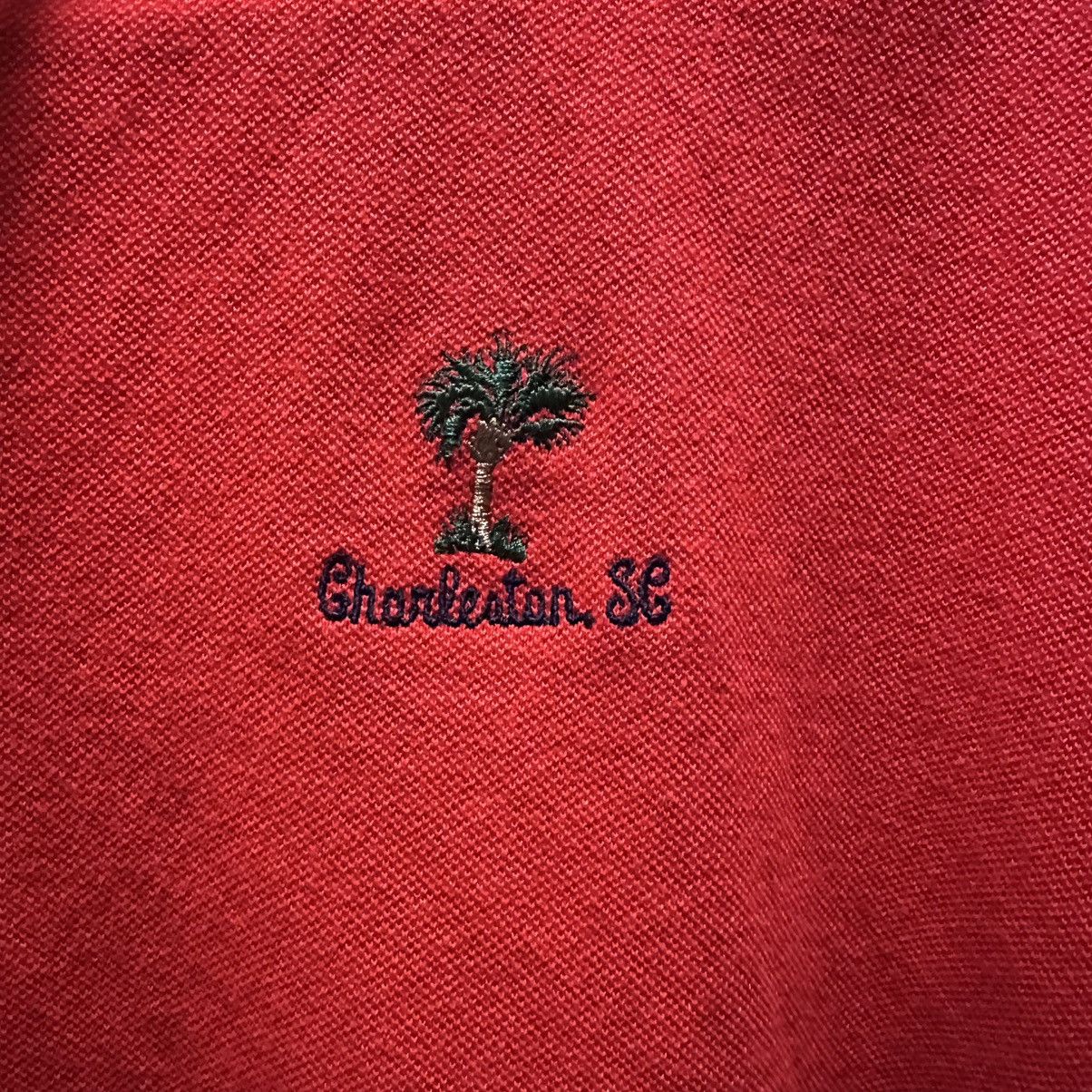 Vintage Vintage 90s Charleston SC Polo Shirt Red/Navy Size XL Golf Size US XL / EU 56 / 4 - 2 Thumbnail