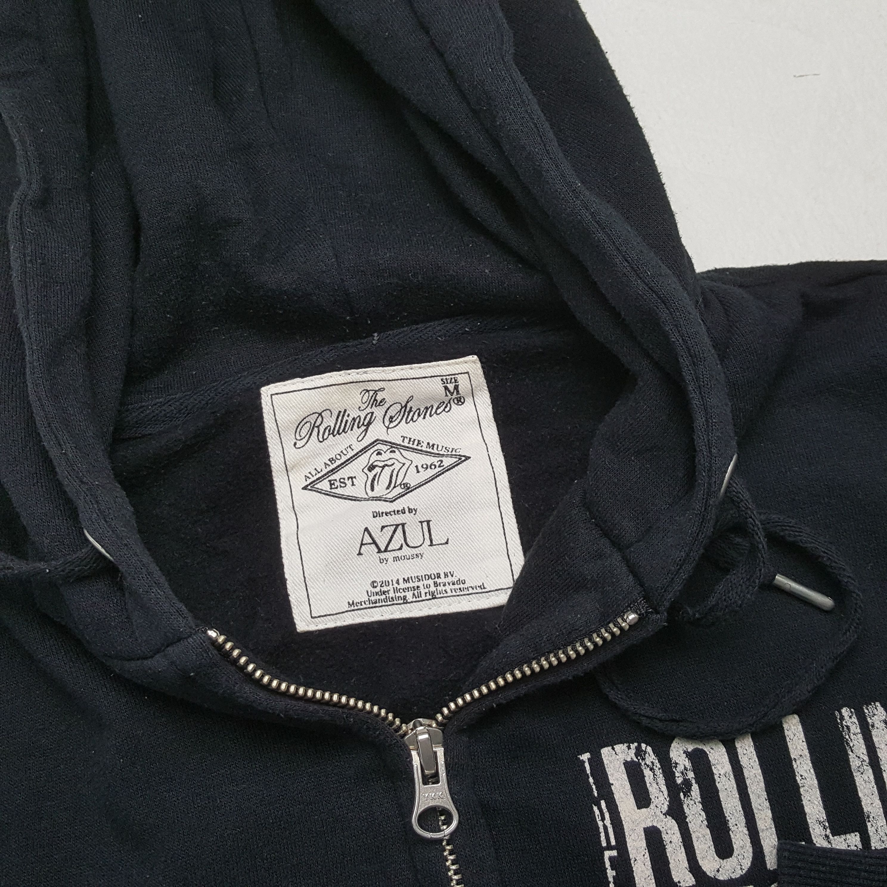 Band Tees × The Rolling Stones × Vintage THE ROLLING STONE Rock Band Zipper Hoodies Size US S / EU 44-46 / 1 - 10 Thumbnail