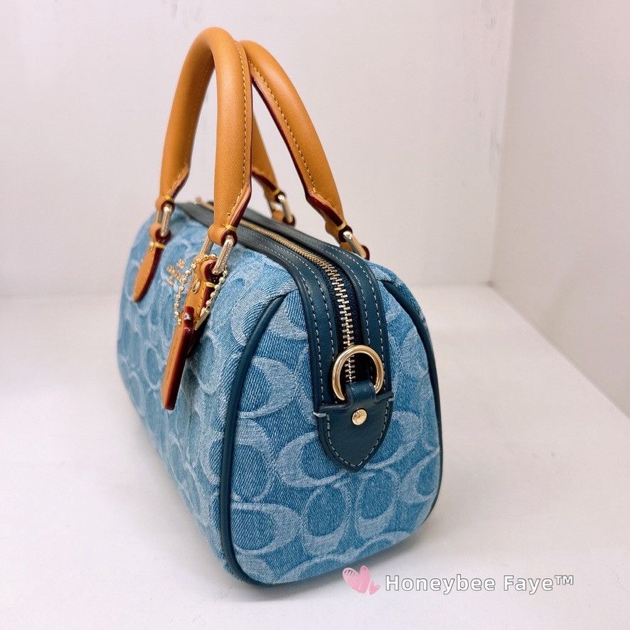 Coach Mini Rowan Crossbody Bag In Signature Denim CDQ36 Size ONE SIZE - 2 Thumbnail