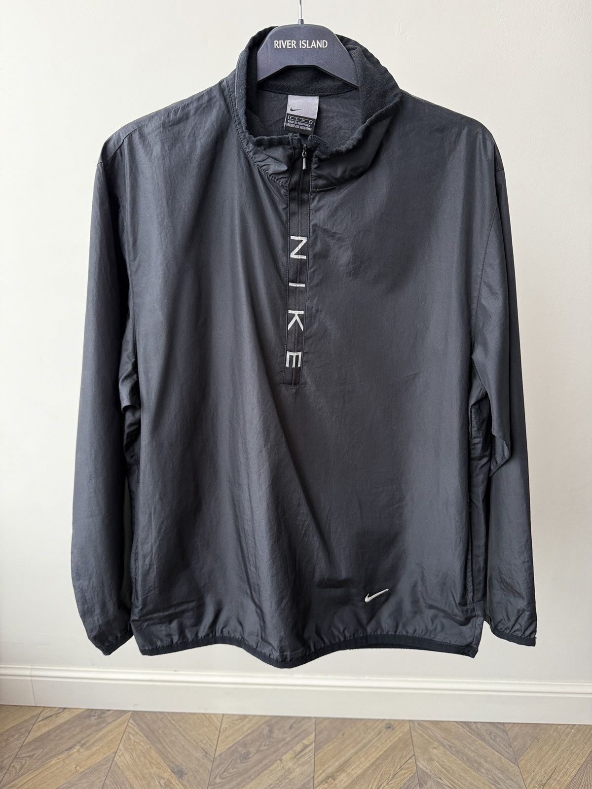 Nike Vintage Nike Black 1/4 Zip Pullover Lightweight Jacket Size US S / EU 44-46 / 1 - 2 Thumbnail