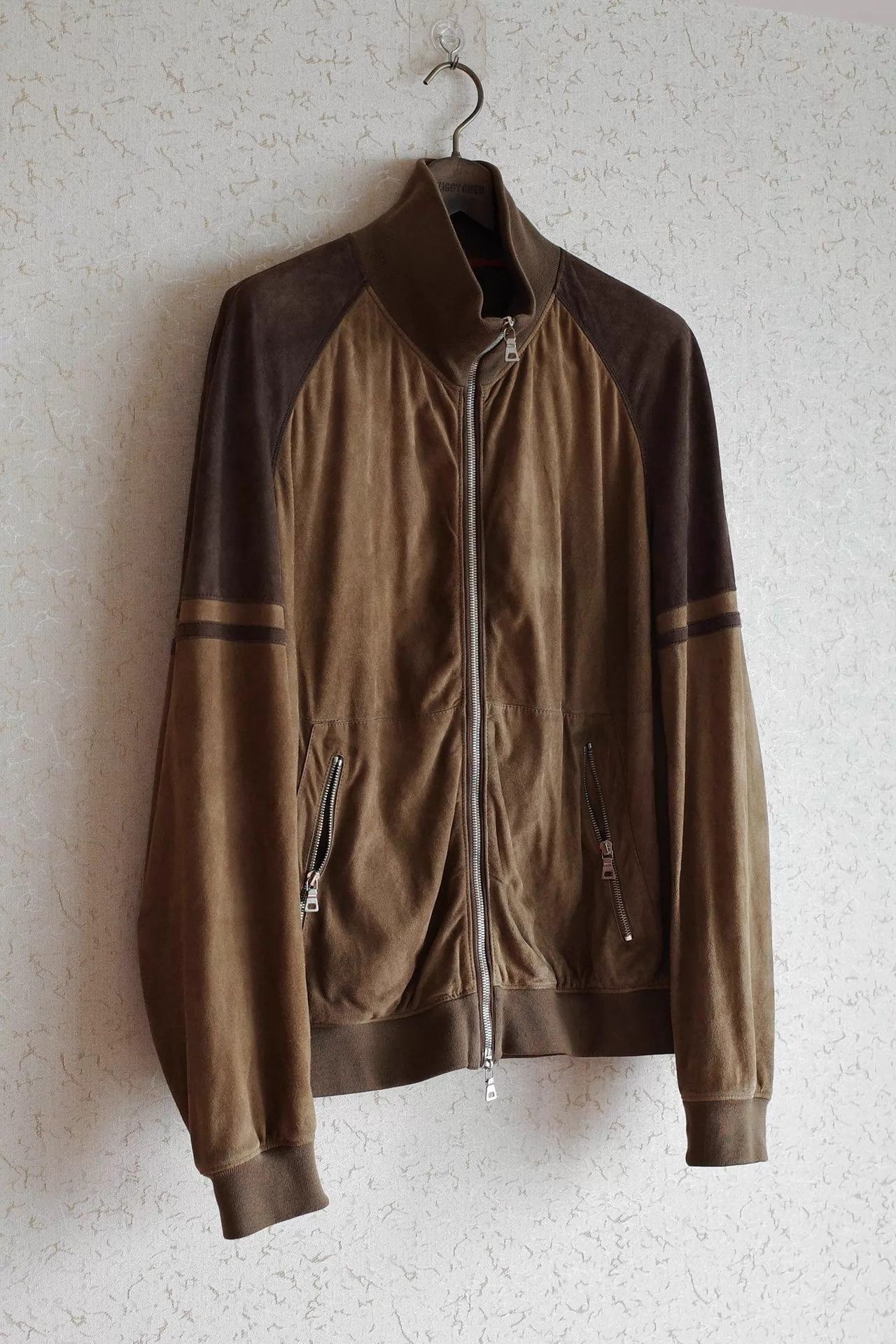 Prada Prada 90s Suede Zip Track Jacket Size US L / EU 52-54 / 3 - 2 Thumbnail