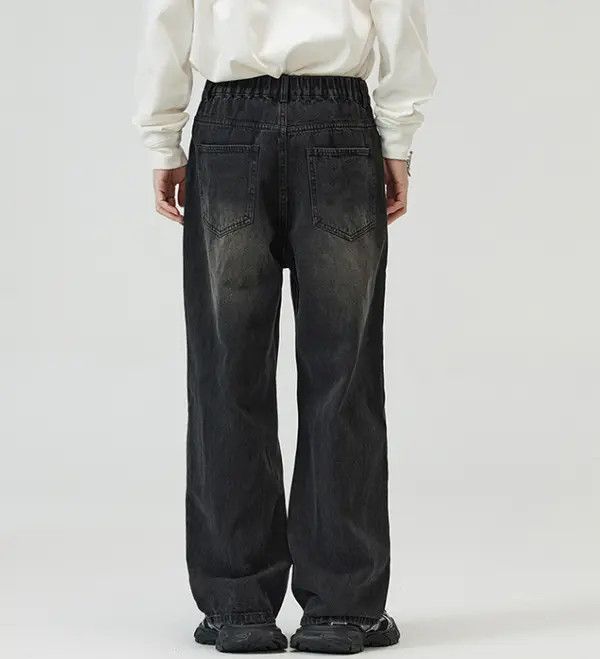 Japanese Brand Mizuki x Mina Distressed loose wide-leg washed baggy jeans Size US 32 / EU 48 - 6 Thumbnail