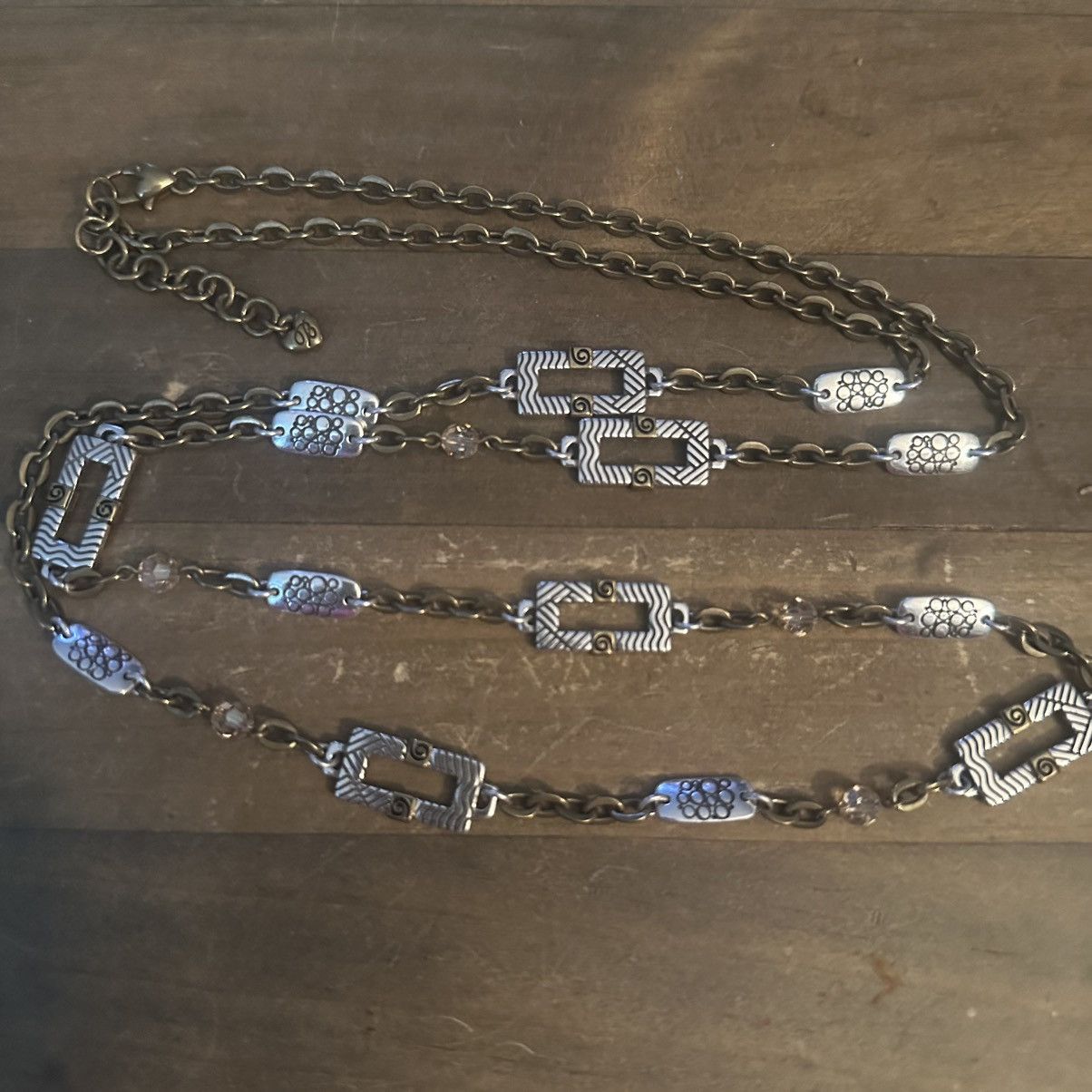 Brighton Brighton Acoma long brass two tone station links necklace Size ONE SIZE - 2 Thumbnail