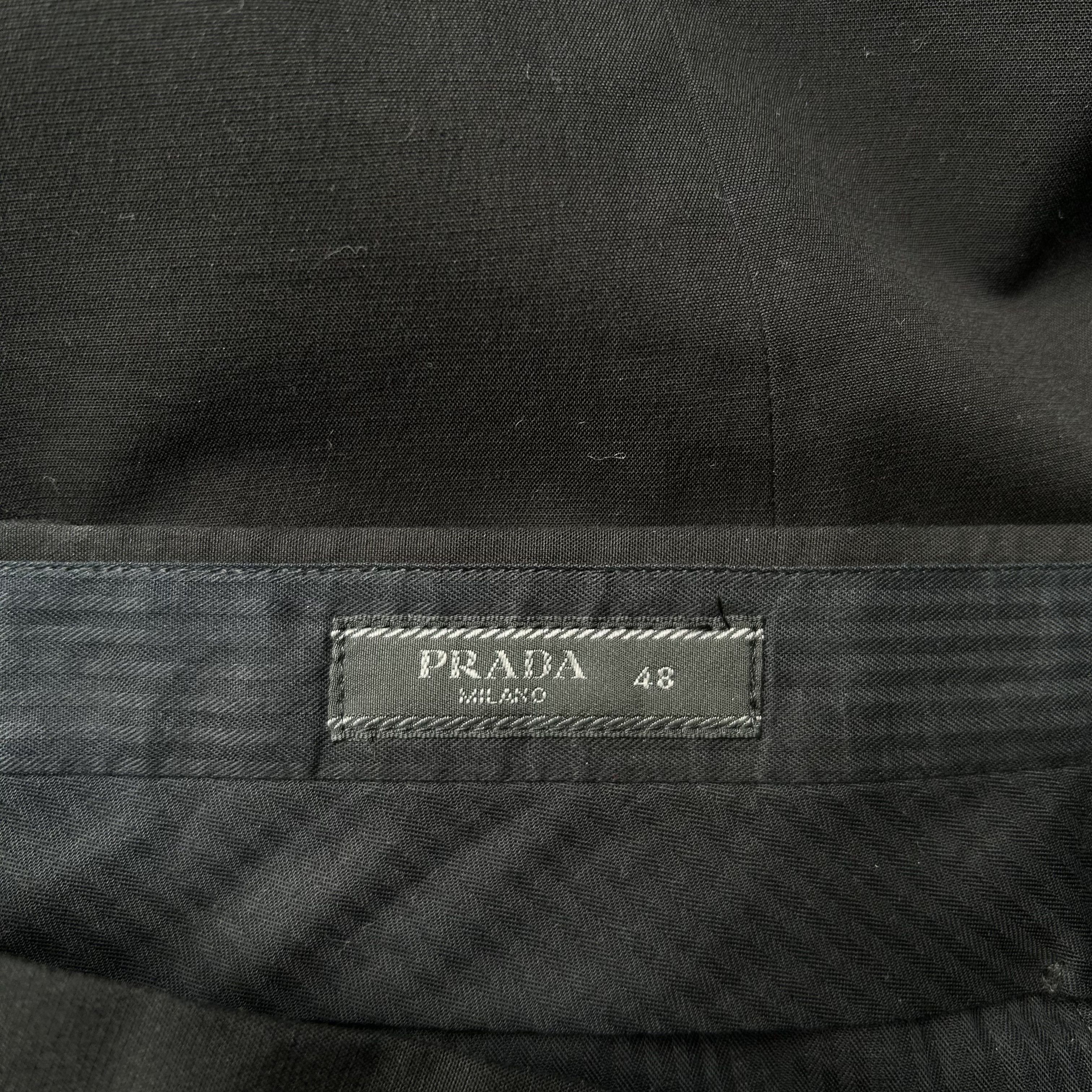 Prada Prada Black Pleated Trousers Pants Size US 32 / EU 48 - 5 Thumbnail