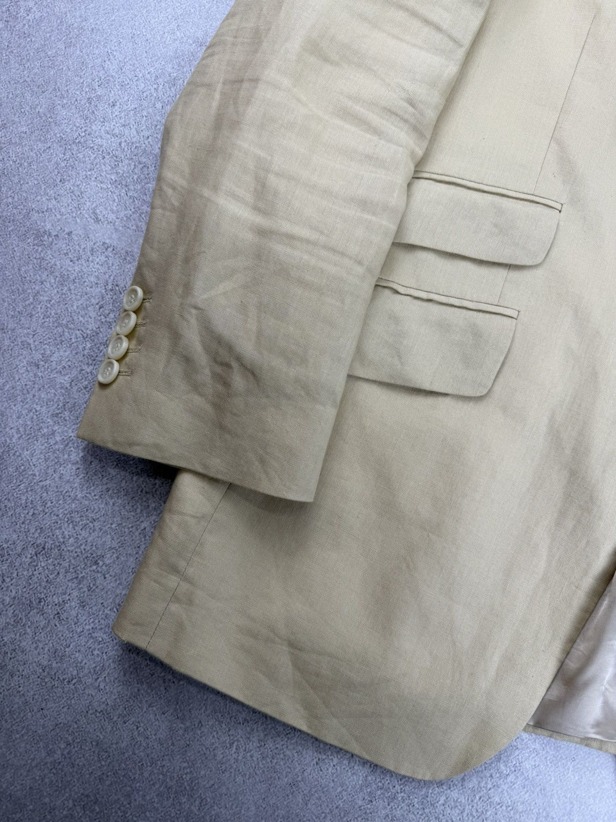 Other Cordings Piccadilly London Linen Blazer Cream Beige Size 40R Size 40R - 4 Thumbnail