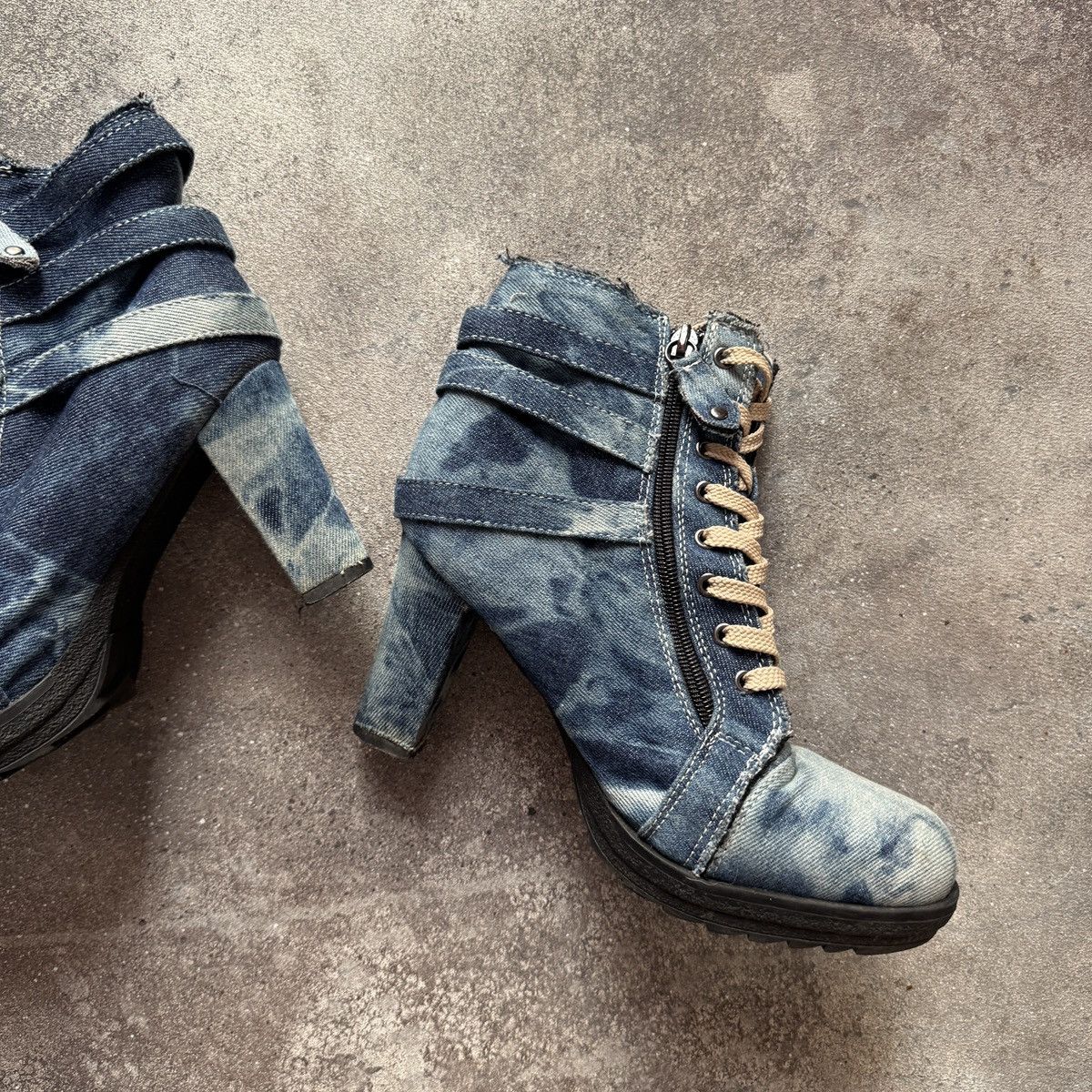 If Six Was Nine Gothicana by EMP Y2K Grunge Buckle Details Heels Boots Size US 9 / IT 39 - 7 Thumbnail