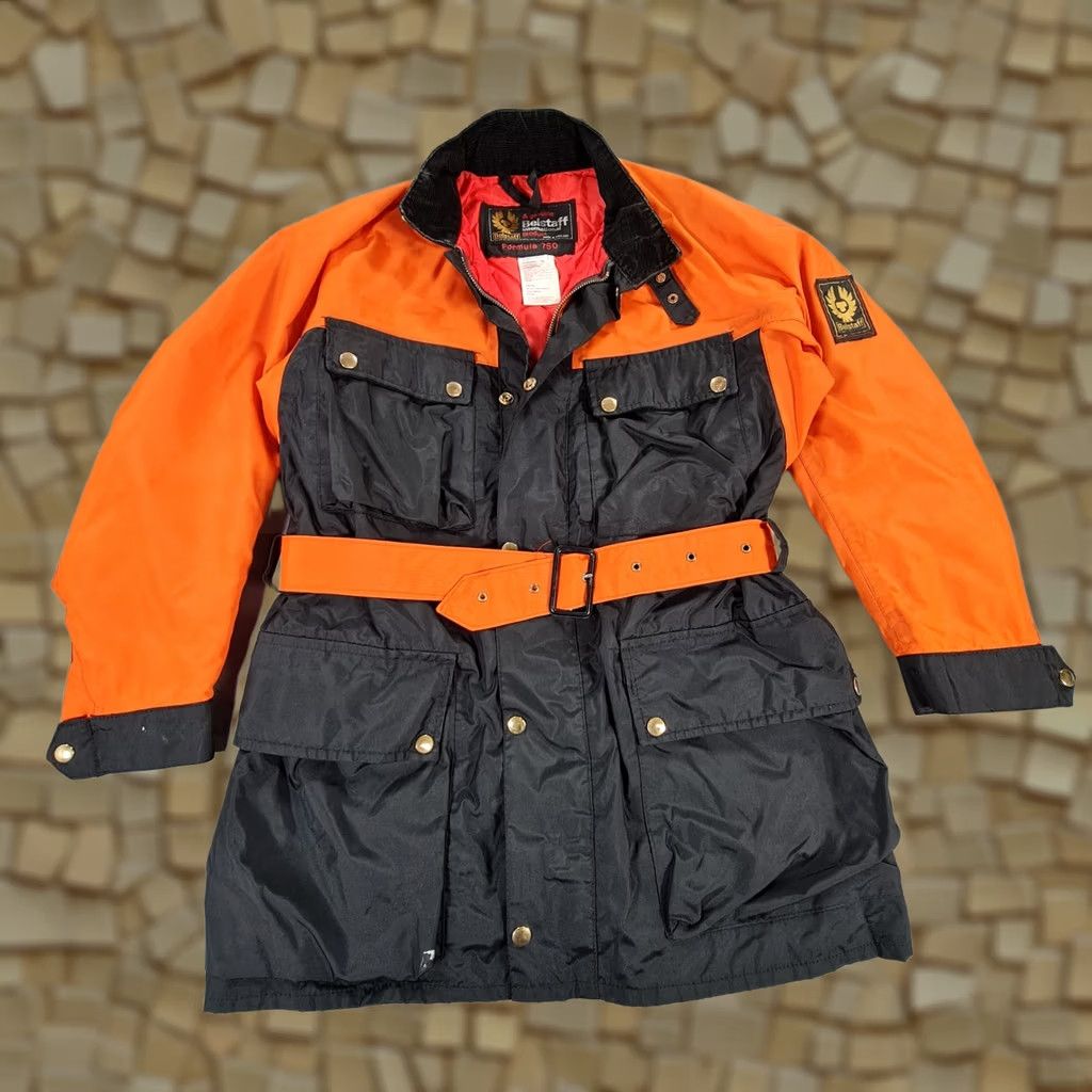 Belstaff Belstaff Mens Jacket Small Black Orange Classic Trailmaster Formula 750 Belted Size US S / EU 44-46 / 1 - 1 Thumbnail