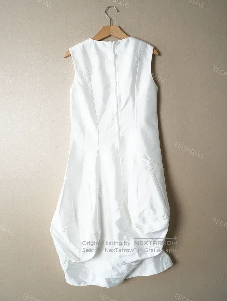 Comme des Garcons Comme Des Garcons White 3D Fish Tail Dress Size S / US 4 / IT 40 - 2 Thumbnail