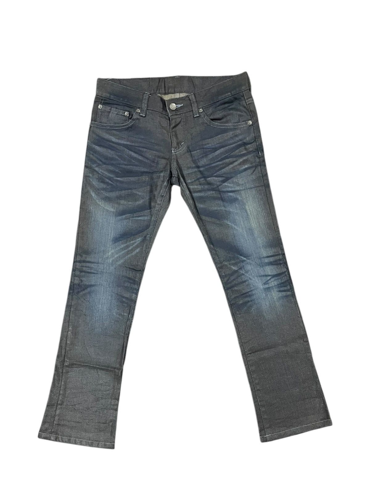 Japanese Brand Tornado Mart Stonewash Rigid Lowrise Jeans W32" x L37" Size US 32 / EU 48 - 1 Thumbnail