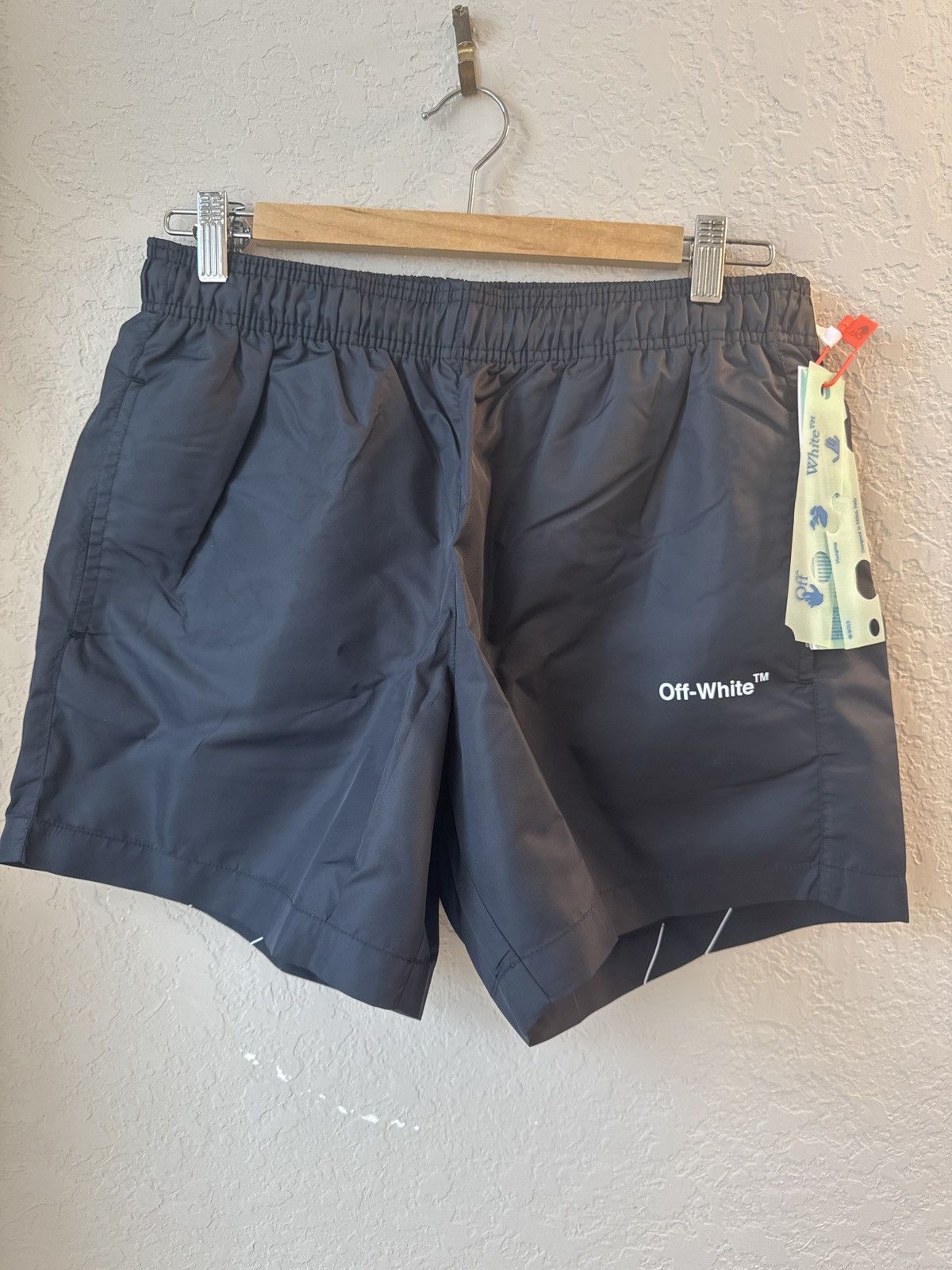Off-White Diag Outline Mens Swimshorts Size M