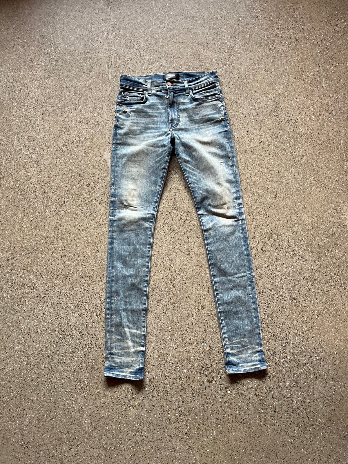 Pre-owned Amiri Jeans Blue 30x34 Skinny
