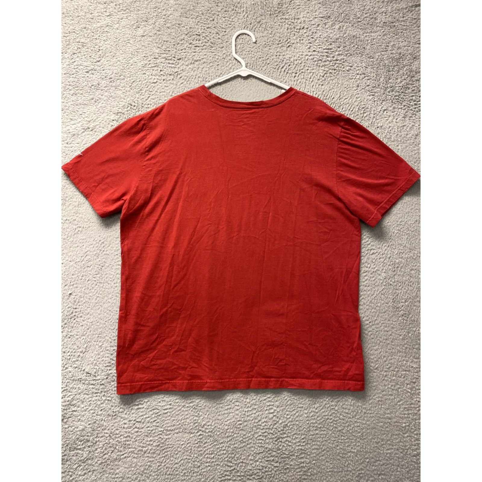 Nike Nike Dri-FIT Shirt Mens 2XL Red Athletic Short Sleeve Crew Neck Casual Size US XXL / EU 58 / 5 - 7 Thumbnail