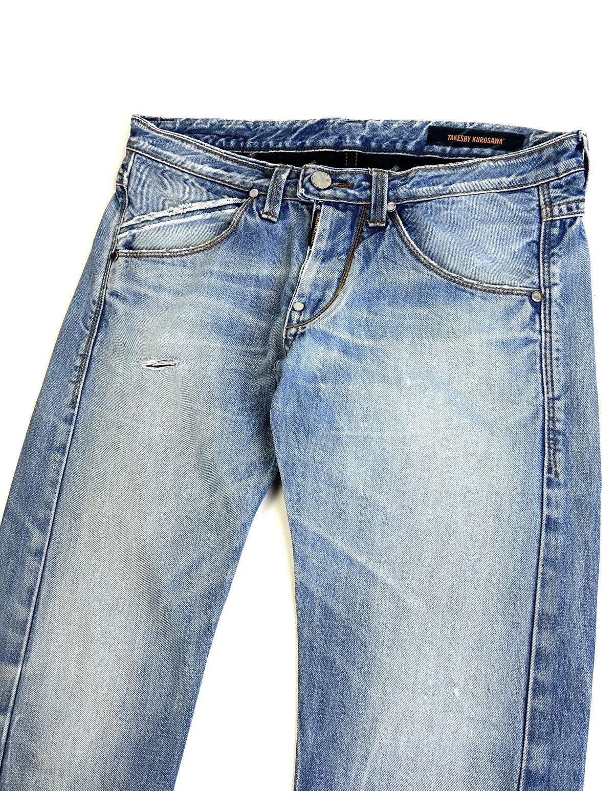 Takeshy Kurosawa Takeshy Kurosawa Distressed Vintage Japan Wash Jeans Y2K Size US 34 / EU 50 - 5 Thumbnail