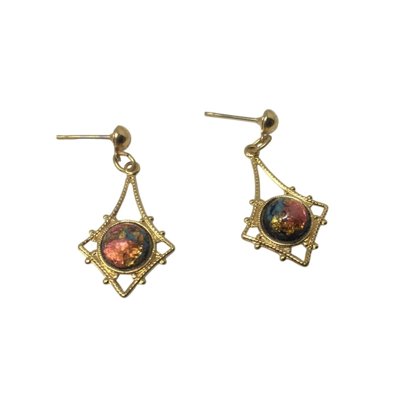 Other Women's Beautiful ''Rainbow flake'' Dangle Earrings Size ONE SIZE - 1 Thumbnail