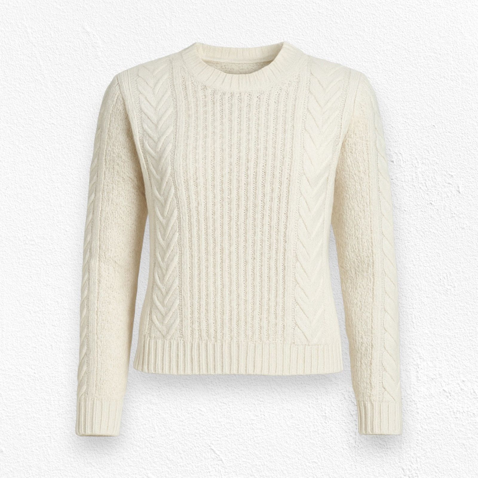 Madewell Madewell Ivory Cable Knit Wool Alpaca Sweater Size Small Size S / US 4 / IT 40 - 1 Thumbnail