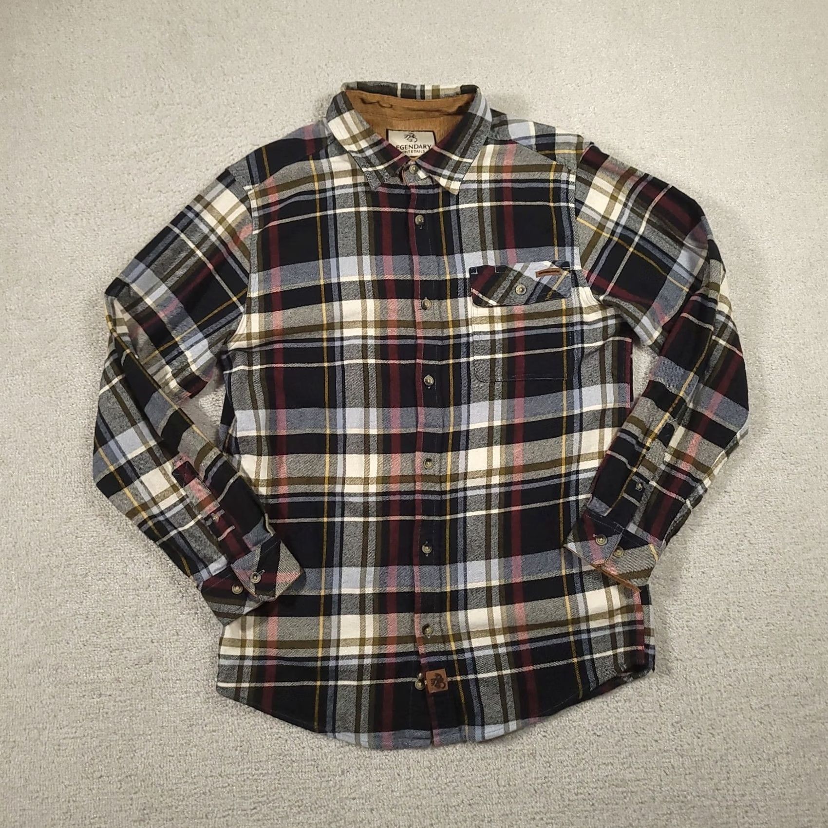 Vintage VINTAGE Legendary Whitetails Flannel Shirt Mens Medium Blue Plaid Size US M / EU 48-50 / 2 - 2 Thumbnail