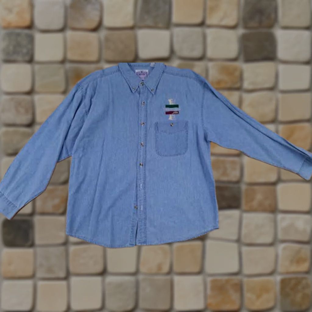 X-LARGE Vintage Blue Pointe Italian Shirt X-Large EUC Size US XL / EU 56 / 4 - 1 Thumbnail