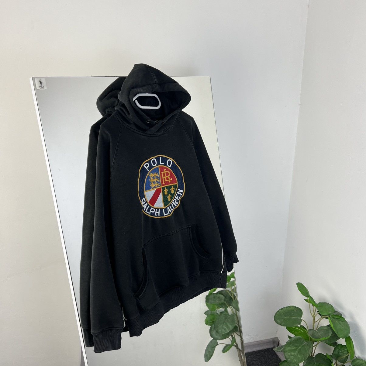 Polo Ralph Lauren Vintage Y2K Polo Ralph Lauren Big Embroidered Logo Hoodie Size US XL / EU 56 / 4 - 1 Thumbnail