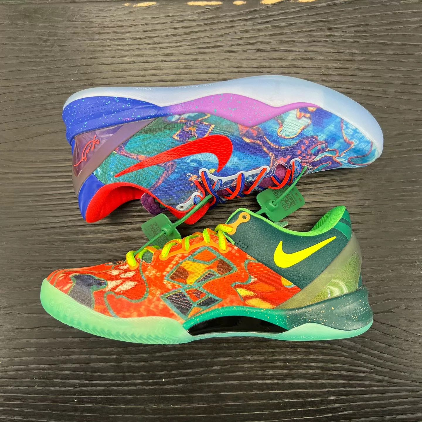 Nike ZK8 Orange & Blue Colorblocked 40.5 Size US 7.5 / EU 40-41 - 2 Thumbnail