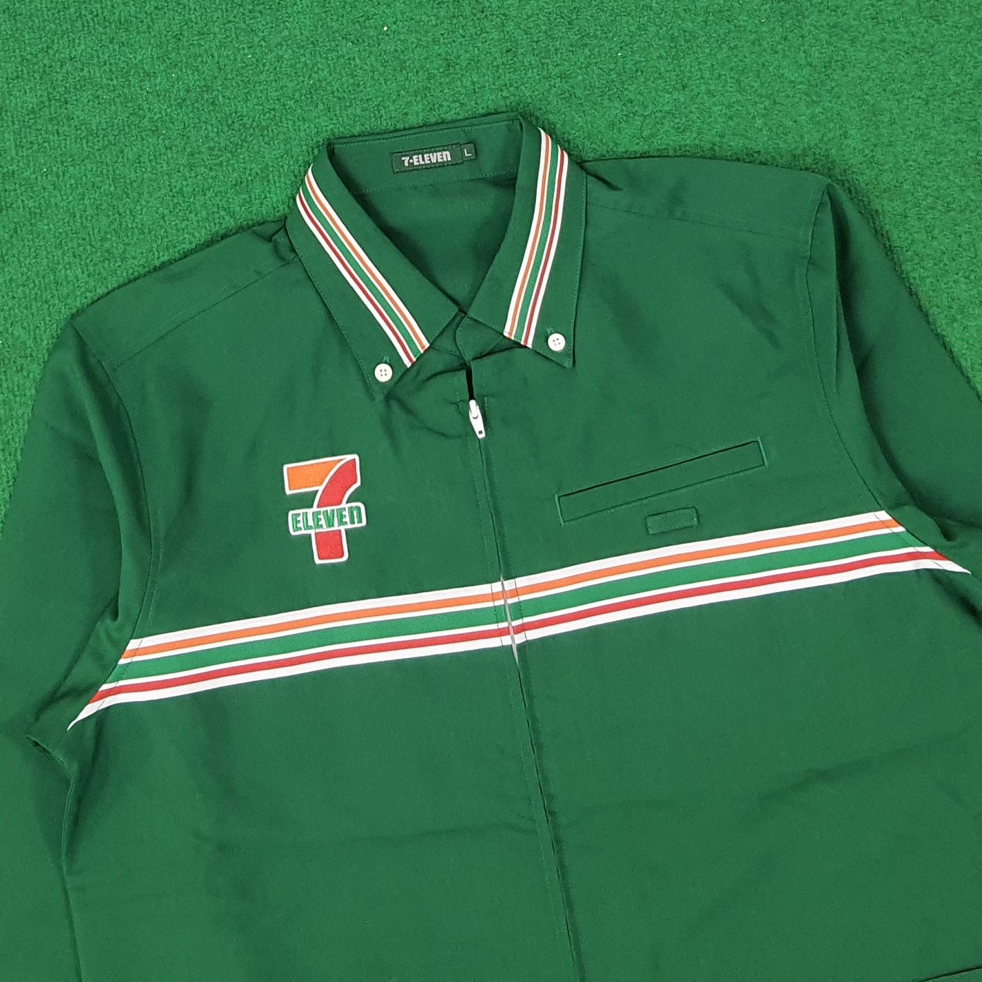 Japanese Brand × Vintage Vintage 7 Eleven Japan Staff Uniform Jacket C219N40 Size US M / EU 48-50 / 2 - 2 Thumbnail