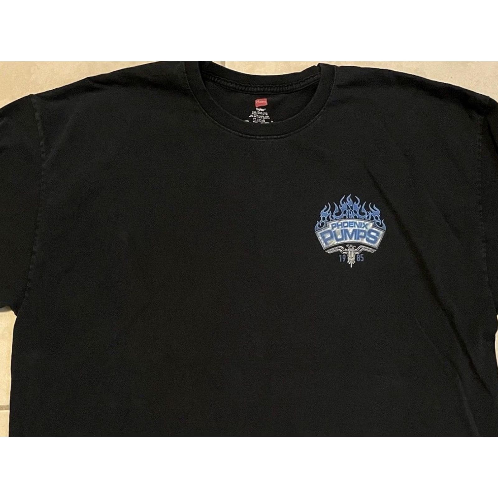 JNCO VINTAGE Phoenix Faded Flame Shirt XXL Black Mens T-Shirt Long Sleeve Crew Neck 2XL Harley Skate Punk Biker 90s 80s Jnco Retro Size US XXL / EU 58 / 5 - 7 Thumbnail