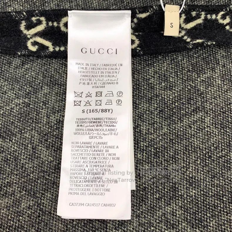 Gucci Gucci Black logo jacquard full print wool lapel cloak jack Size S / US 4 / IT 40 - 6 Thumbnail