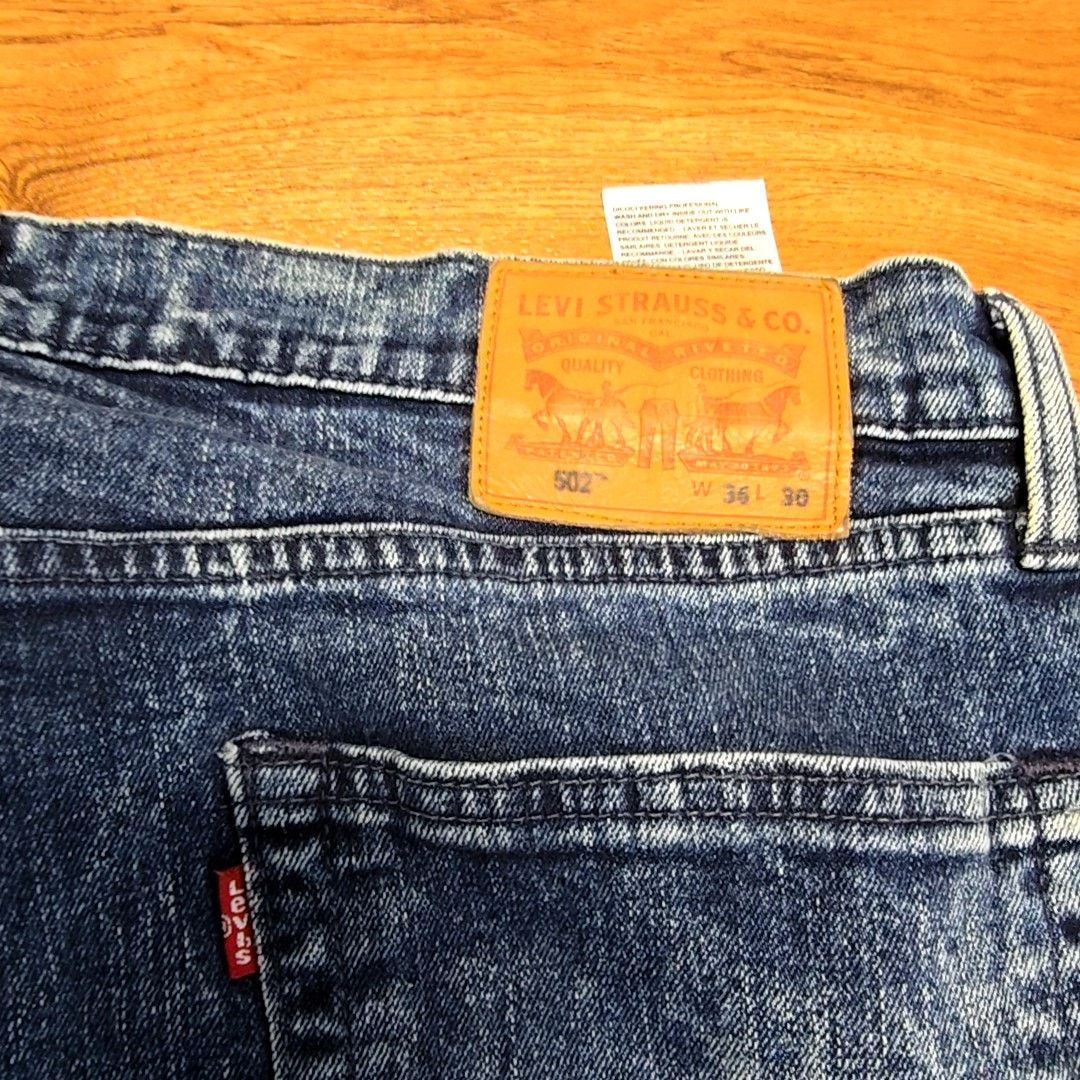 Levi's Levi's Acid Wash Jeans Classic Straight Leg Denim 36x30 Size US 36 / EU 52 - 4 Thumbnail