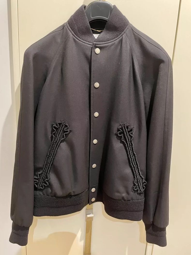 Saint Laurent Paris Saint Laurent Paris Black embroidered jacket-2506 Size US L / EU 52-54 / 3 - 1 Thumbnail