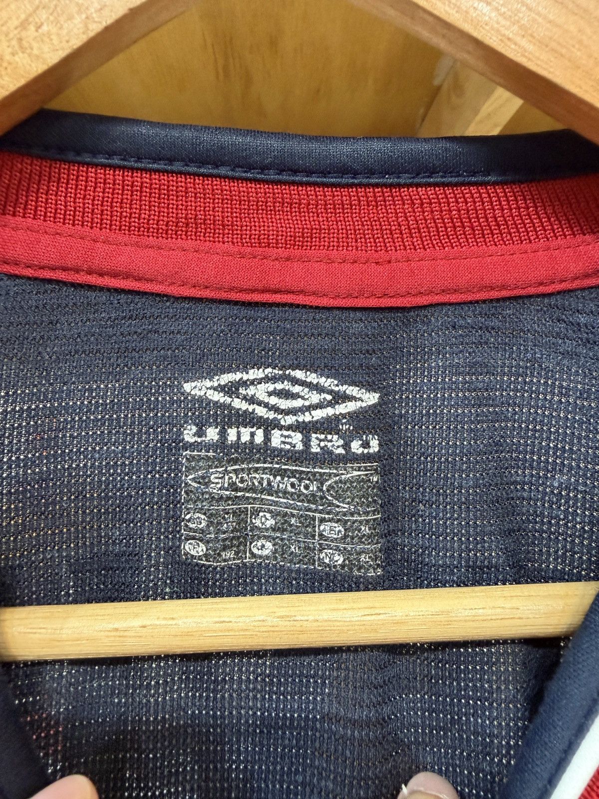 Umbro Vintage Manchester United 2001-02 G.Naville No.2 3nd Jersey Size US XL / EU 56 / 4 - 6 Thumbnail