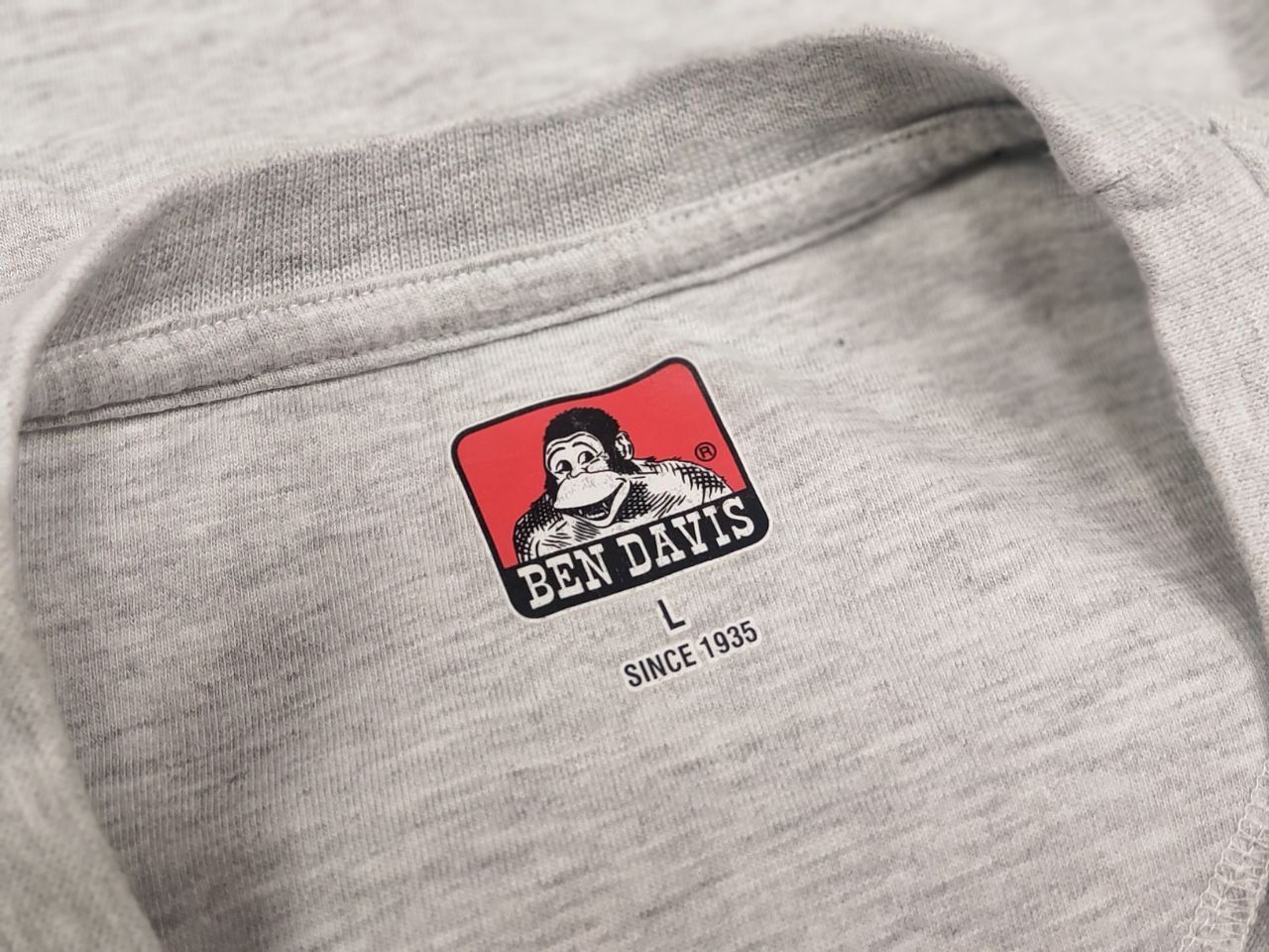 Ben Davis Vintage Ben Davis Design Oversized Logo Gray Long Sleeve Size US L / EU 52-54 / 3 - 13 Thumbnail