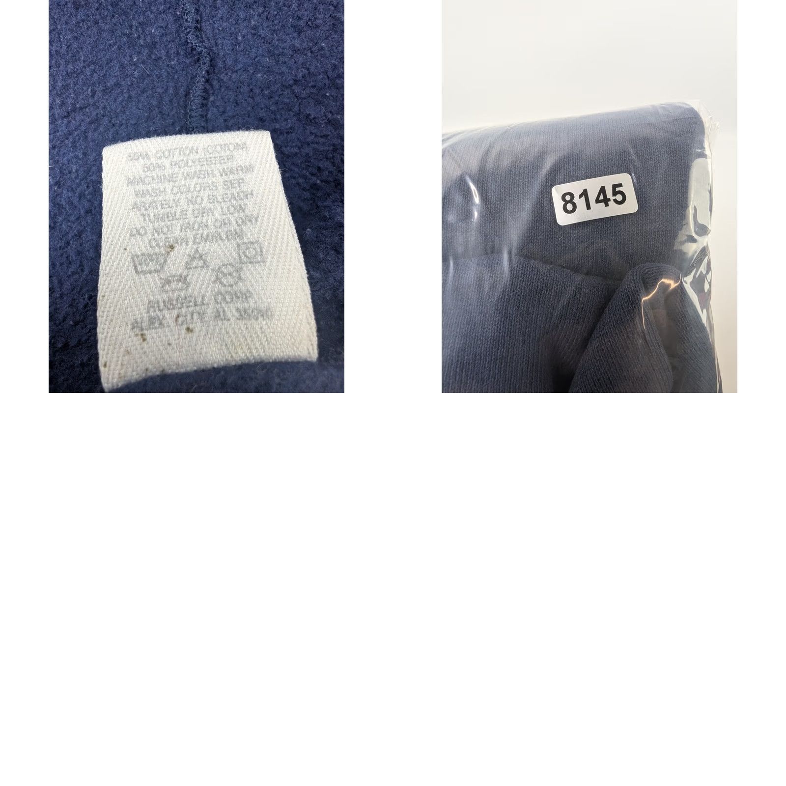 Russell Athletic VINTAGE Russell Athletic Hoodie Zip Up Navy Blue XL Unisex Adults 90s Pockets Size US XL / EU 56 / 4 - 10 Thumbnail