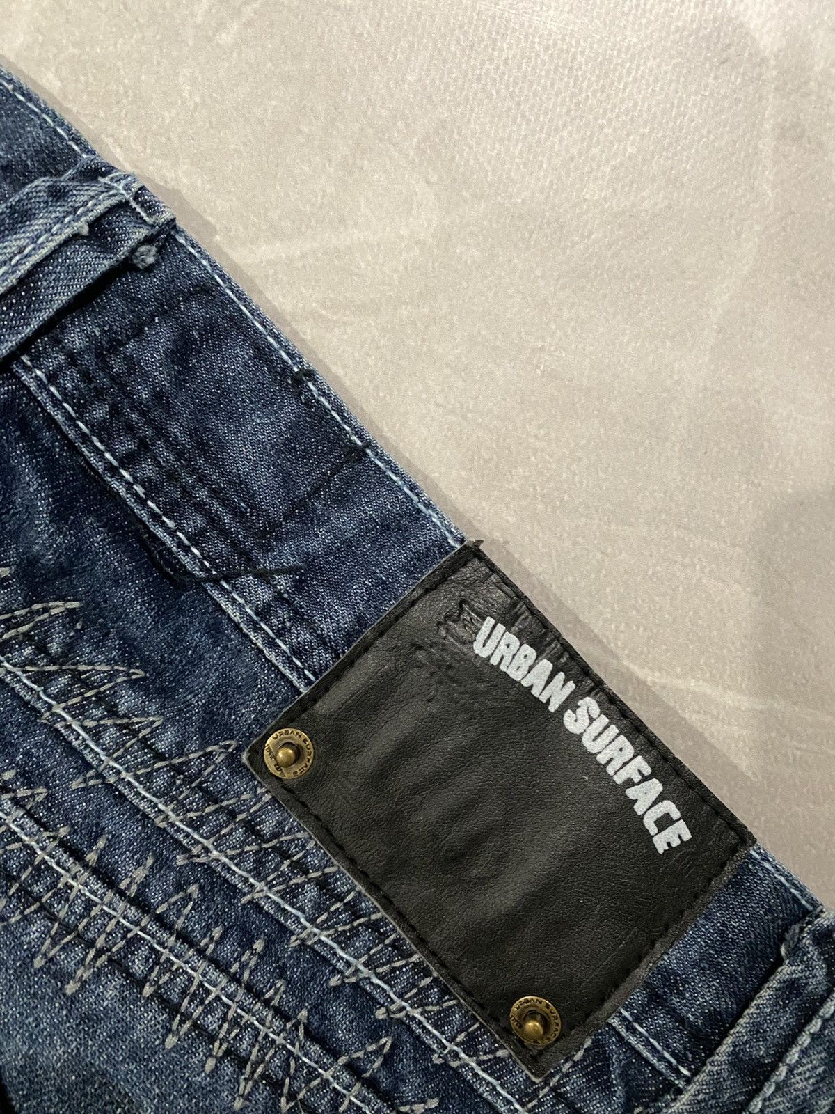 Vintage Archive Designer Washed Destroyed Slim Jean/ Zip line /Tokyo Size US 32 / EU 48 - 11 Thumbnail
