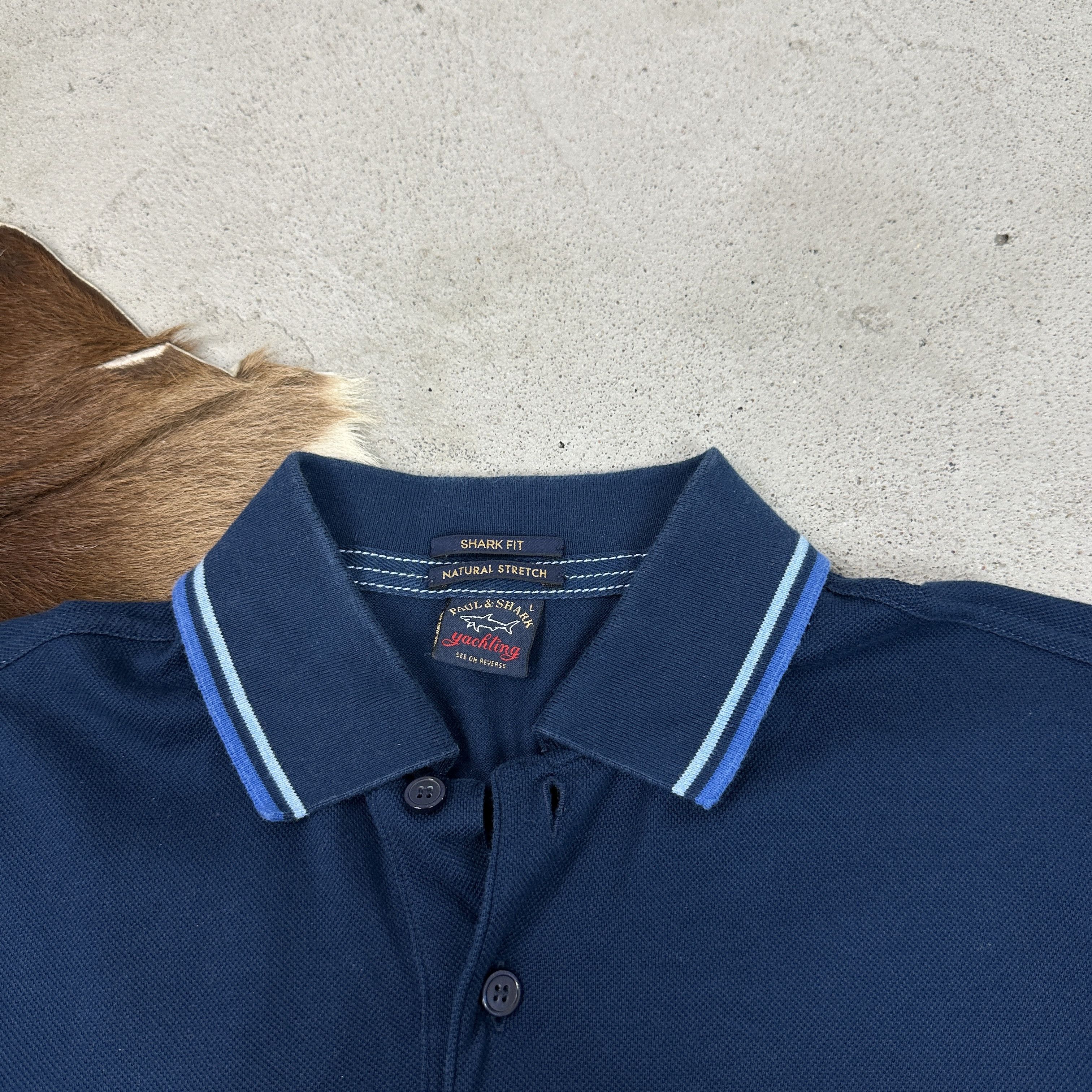 Paul & Shark × Vintage Vintage Streetwear Casual Preppy Paul&Shark Polo T-shirt 00s Size US L / EU 52-54 / 3 - 3 Thumbnail