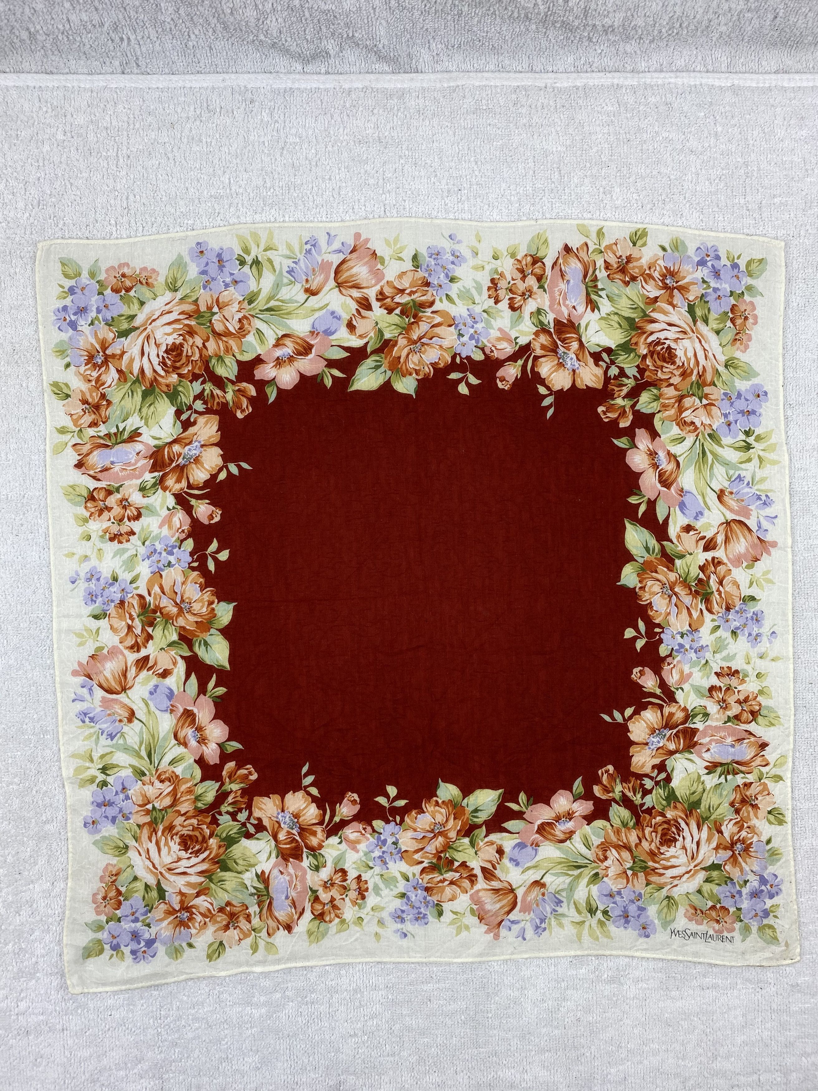 Yves Saint Laurent Yves Saint Laurent Handkerchief / Bandana / Neckerchief Size ONE SIZE - 3 Thumbnail