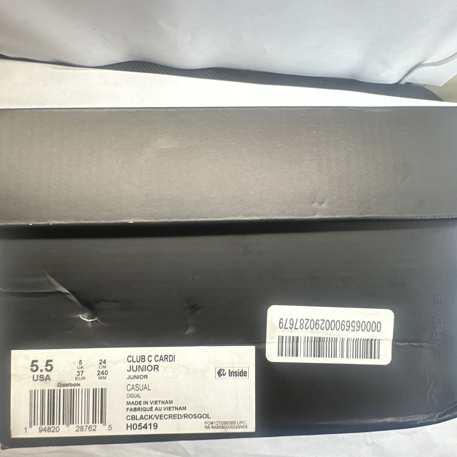 Reebok Size 5.5 - Reebok Cardi B x Club C Black Vector Red W Size US 5.5 / IT 35.5 - 16 Thumbnail